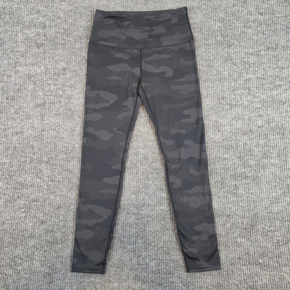 SwissBrand Activewear Sharon Camo Leggings Black Grey Women's Medium High...